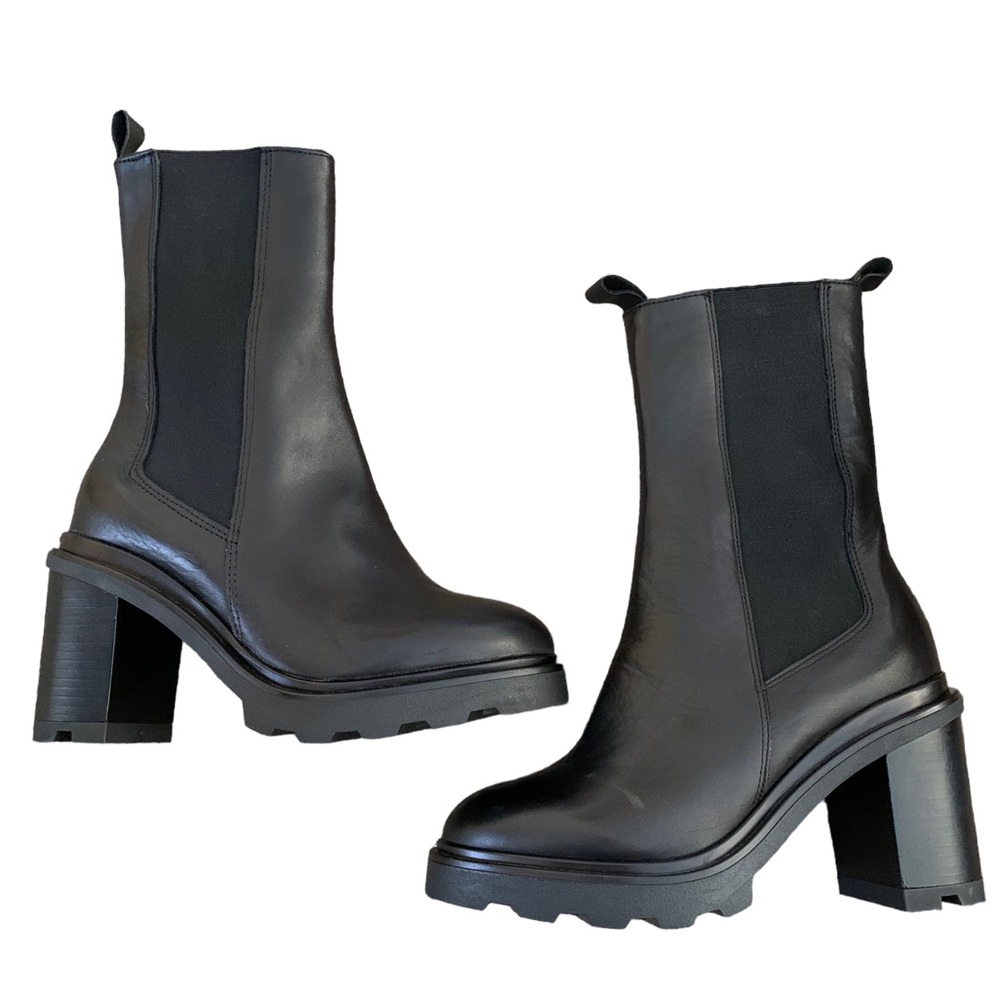 Annabella Black Ankle Boots